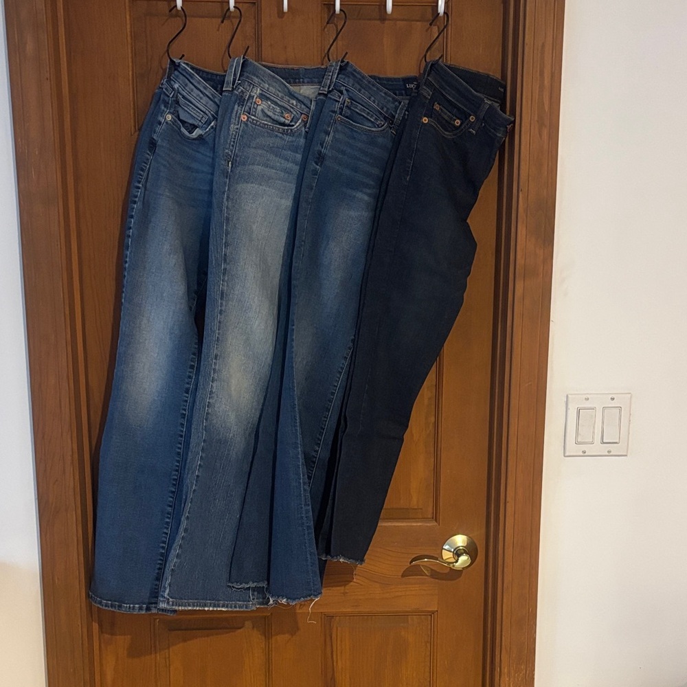 Lucky brand 4 pairs 25 …. All used with lots of life left.  Assorted style.